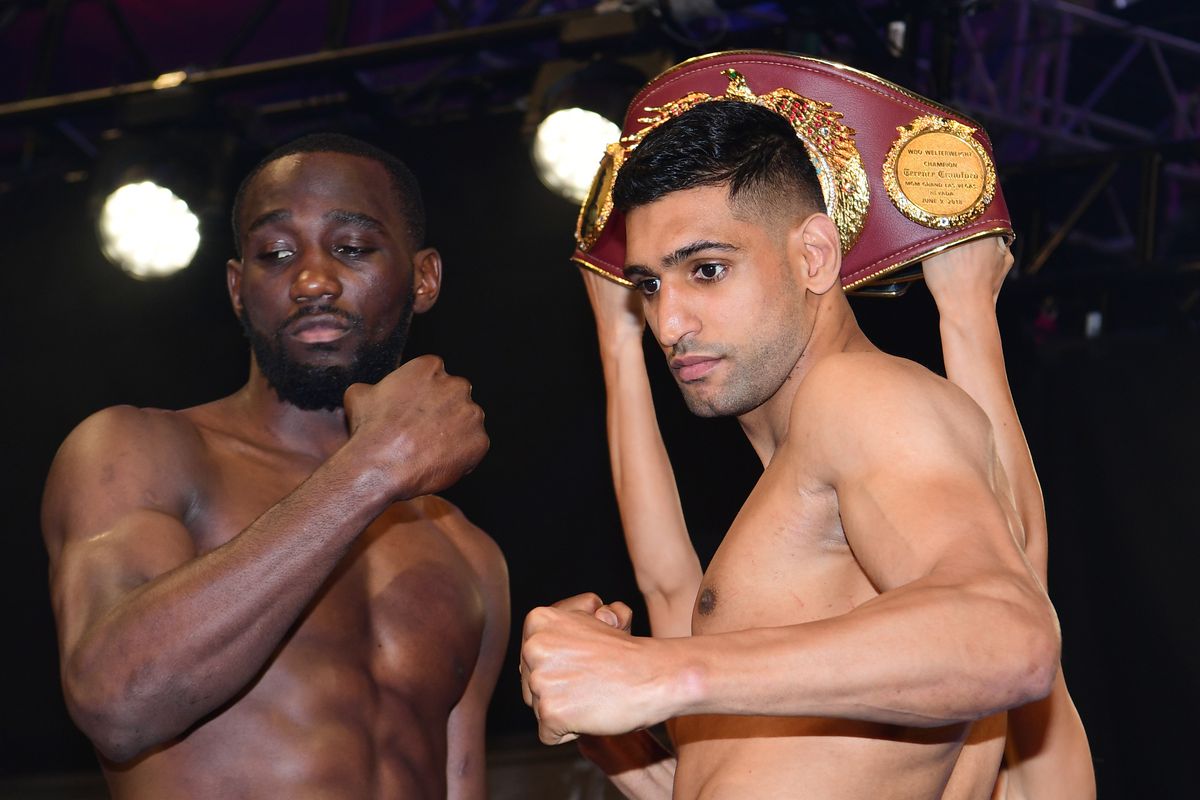 Terence Crawford v Amir Khan - Weigh-in