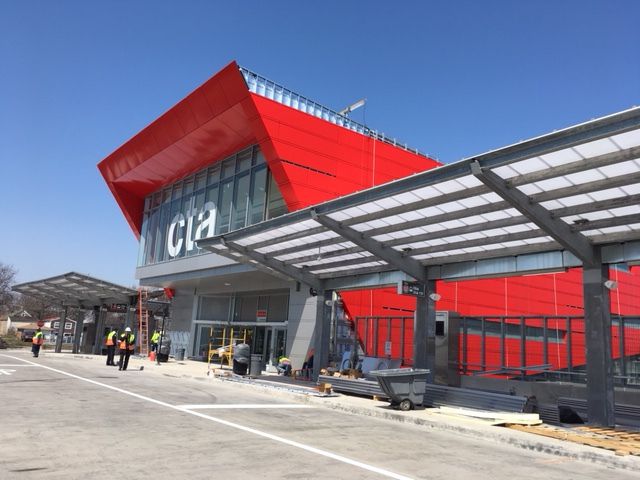 The CTA’s new South Terminal at 95th Street and the Dan Ryan Expressway is the endpoint of CTA’s Red Line for now, but with enough money, the city hopes to extend that rail line south to 130th Street. | Mary Mitchell / Sun-Times