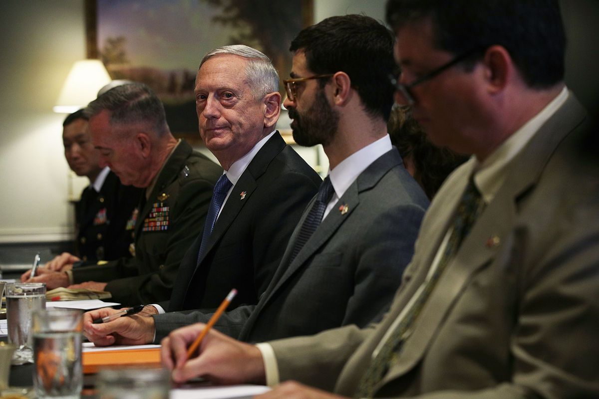 Defense Secretary James Mattis Hosts Honor Cordon For South Korean Counterpart At The Pentagon