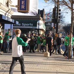 St. Patrick's revelers at Addison & Sheffield - 