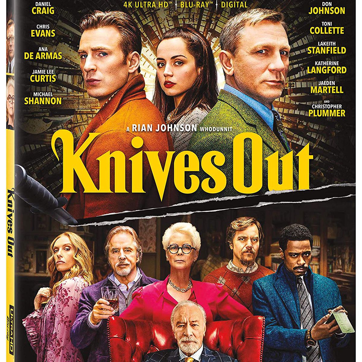 Cover art for the Knives Out 4K Blu-ray.