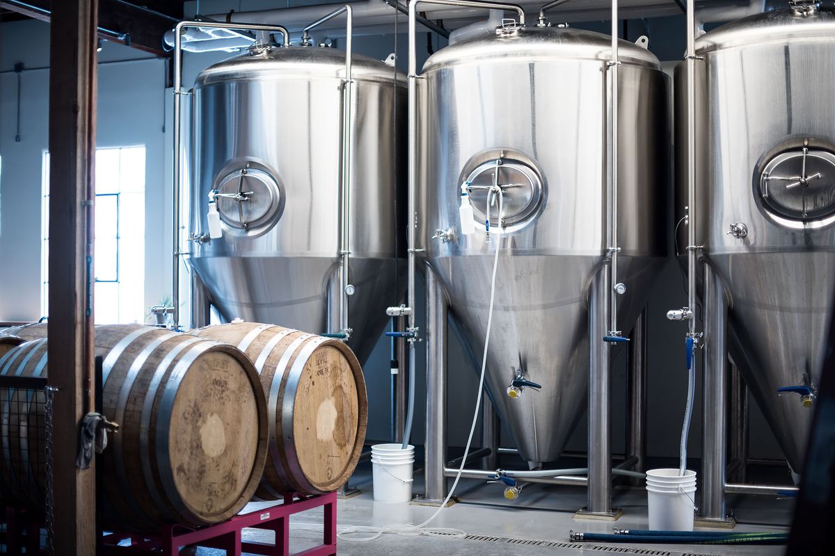 Highland Park Brewery’s tanks ready to brew beer.