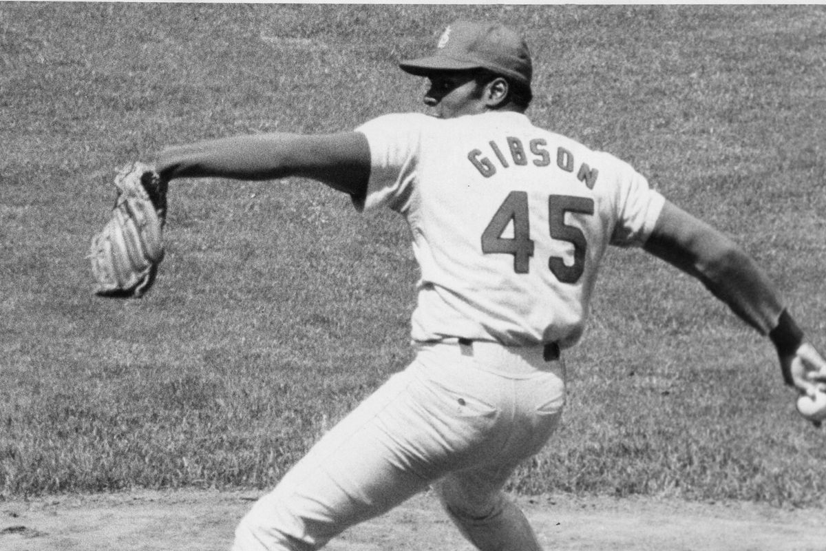 Bob Gibson Baseball Hall of Fame 1981
