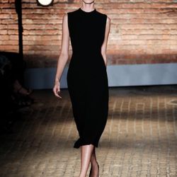 A model walks the runway at the Yigal Azrouel Spring 2012 fashion show during Mercedes-Benz Fashion Week at Highline Stages on September 9, 2011 in New York City.