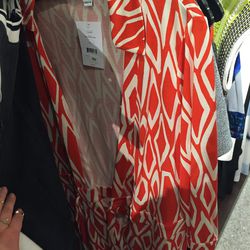 Diane von Furstenberg wrap dress, size 12, $99 (from $398)