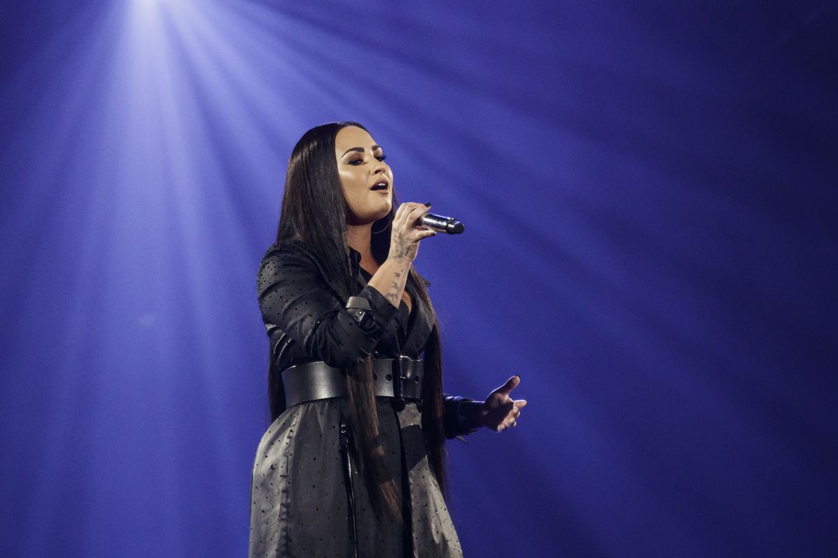 Demi Lovato Performs in Concert in Barcelona
