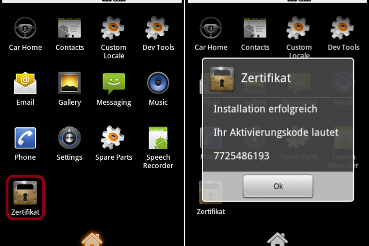 ZitMo malware screens