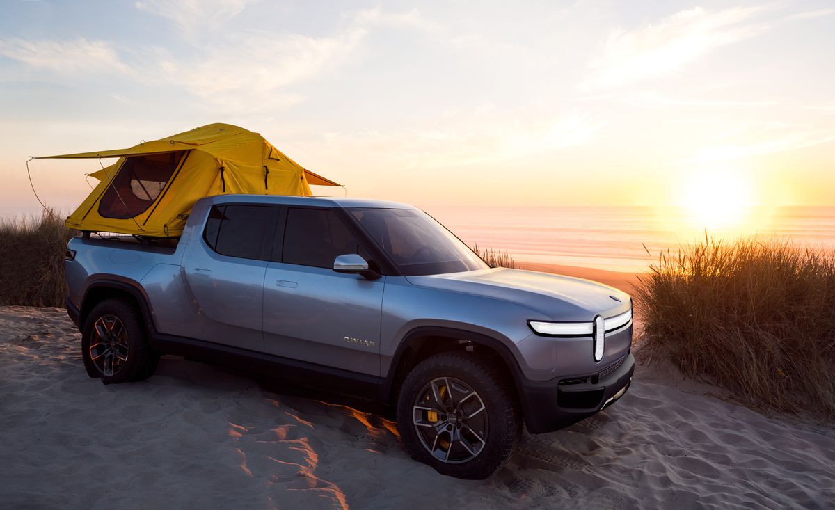 Rivian aims to begin production of its R1T electric pickup truck in 2020. 