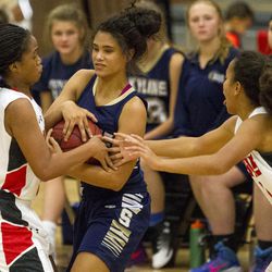 Alta and Skyline compete during a UHSAA basketball game in Sandy on Friday, Dec. 2, 2016.