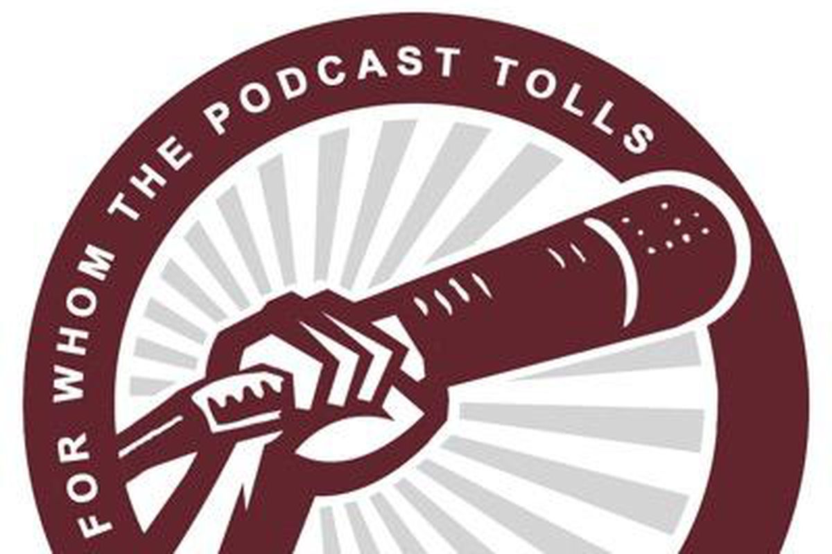For Whom the Podcast Tolls logo