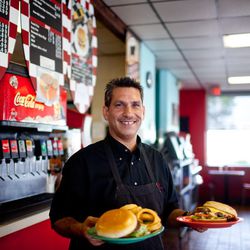 Dan's Hamburgers general manager John Junk, son of founder Dan. He started working at his dad's burger shop at age 13.