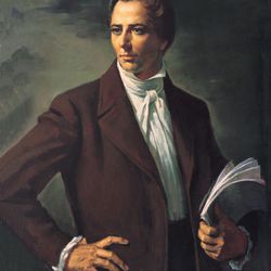 Portrait of Joseph Smith by artist Alvin Gittins.