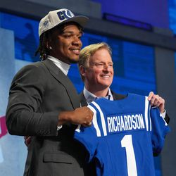 17. The INDIANAPOLIS COLTS went from snooze-fest in 2022 to must-watch television in 2023 with one selection: QB Anthony Richardson out of Florida. Injecting his athleticism and arm talent into this offense should improve the team significantly out of the gate.