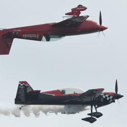 The firebirds perform Saturday at the Air & Water Show. | Colin Boyle/Sun-Times