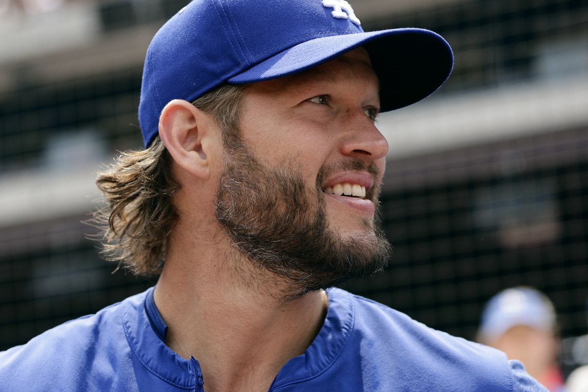 Clayton Kershaw of the Los Angeles Dodgers before the start of a game against the Philadelphia Phillies at Citizens Bank Park on June 11, 2023 in Philadelphia, Pennsylvania.