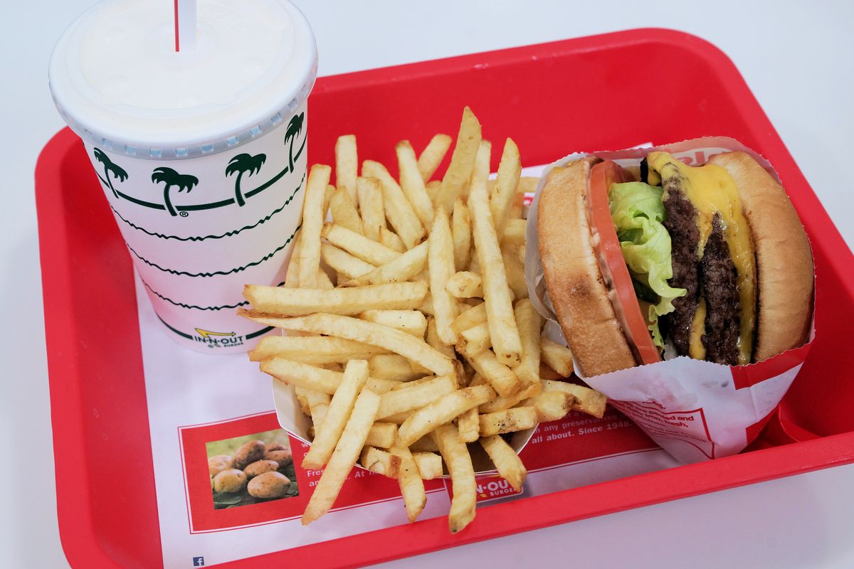 In-N-Out Burger tray