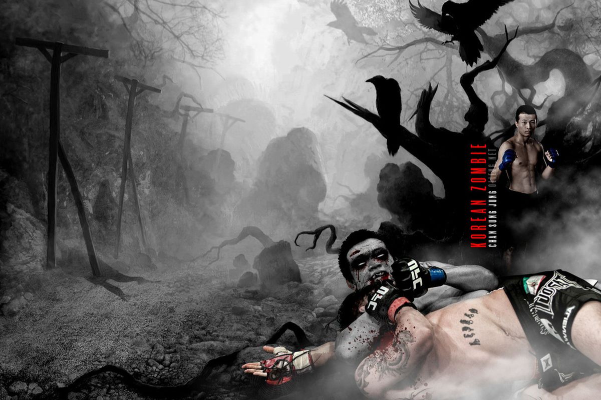 The Korean Zombie will try to come alive for a fight against 145-pound champion Jose Aldo. Undead photo by Olieng Panyanouvong via <a href="http://olieng.net/wp-content/uploads/2011/03/korean-zombie-wallpaper.jpg">Olieng.net</a>