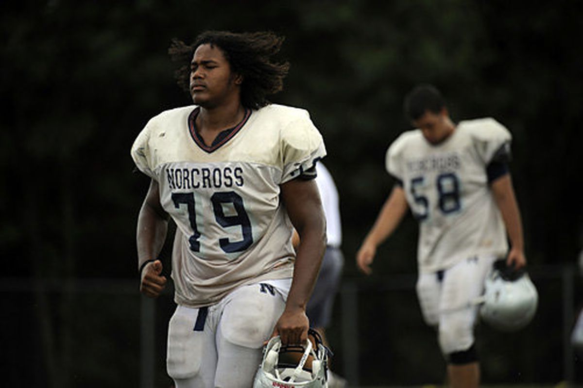 Meet your new LT? via <a href="http://projects.ajc.com/gallery/view/sports/high-school/norcross-football-2009/13.html">AJC</a>
