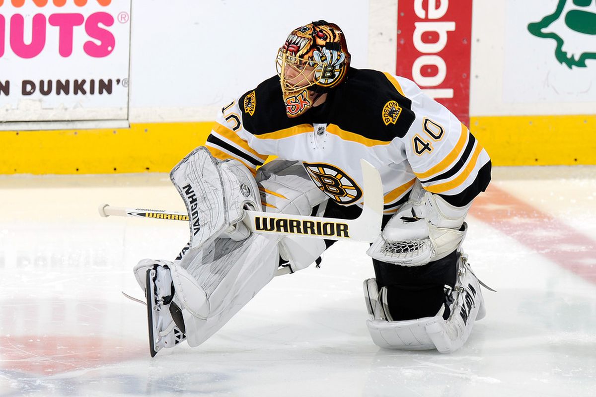 Stretching was futile for Rask yesterday