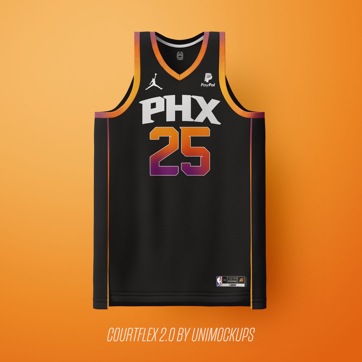 phoenix suns orange jersey 2021