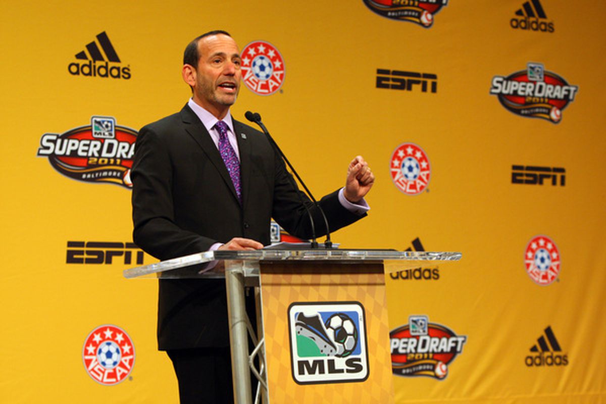 MLS Commissioner Don Garber should be once again the de facto emcee when the MLS Superdraft takes place next Thursday in Kansas City
