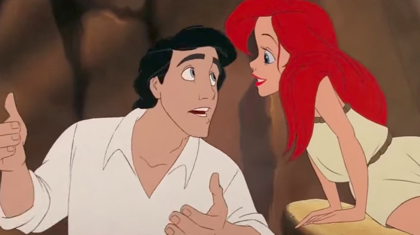 Prince Eric and Ariel in The Little Mermaid