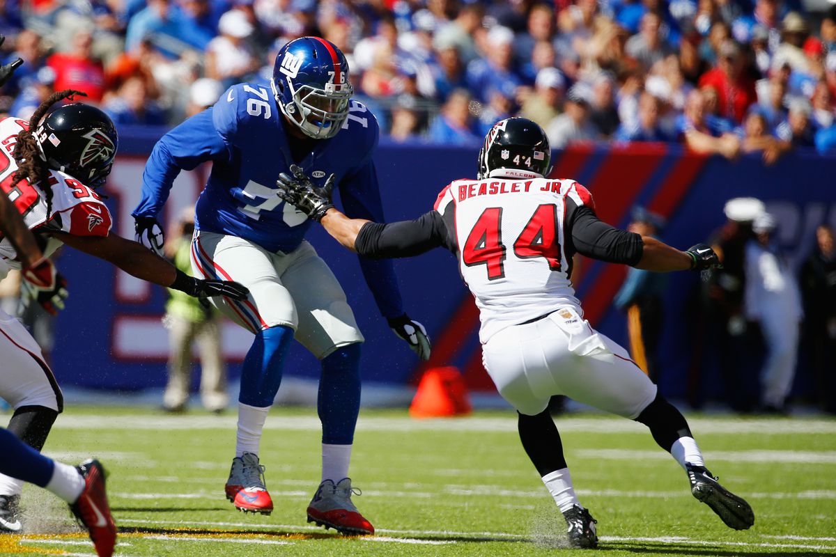 Ereck Flowers matched p with Vic Beasley early in the season