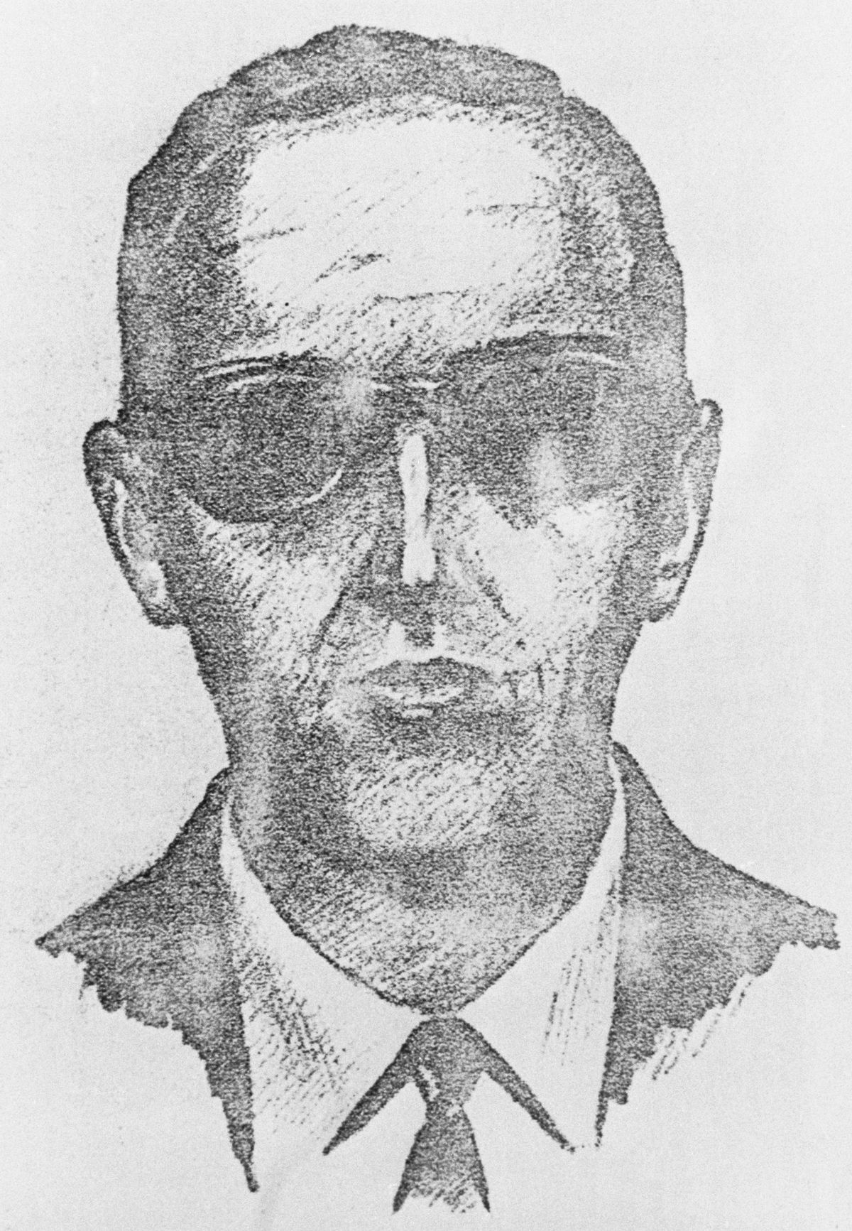 Sketch of Highjacking Suspect D. B. Cooper