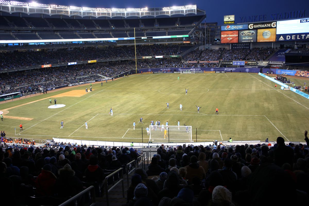 MSL. New York City FC Vs Sporting Kansas City. Yankee Stadium, The Bronx, New York, USA.