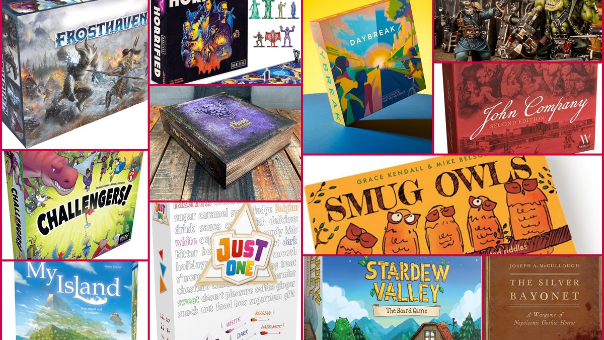 A collection of the best board games we played in 2023, inluding Smug Owl and Challengers.