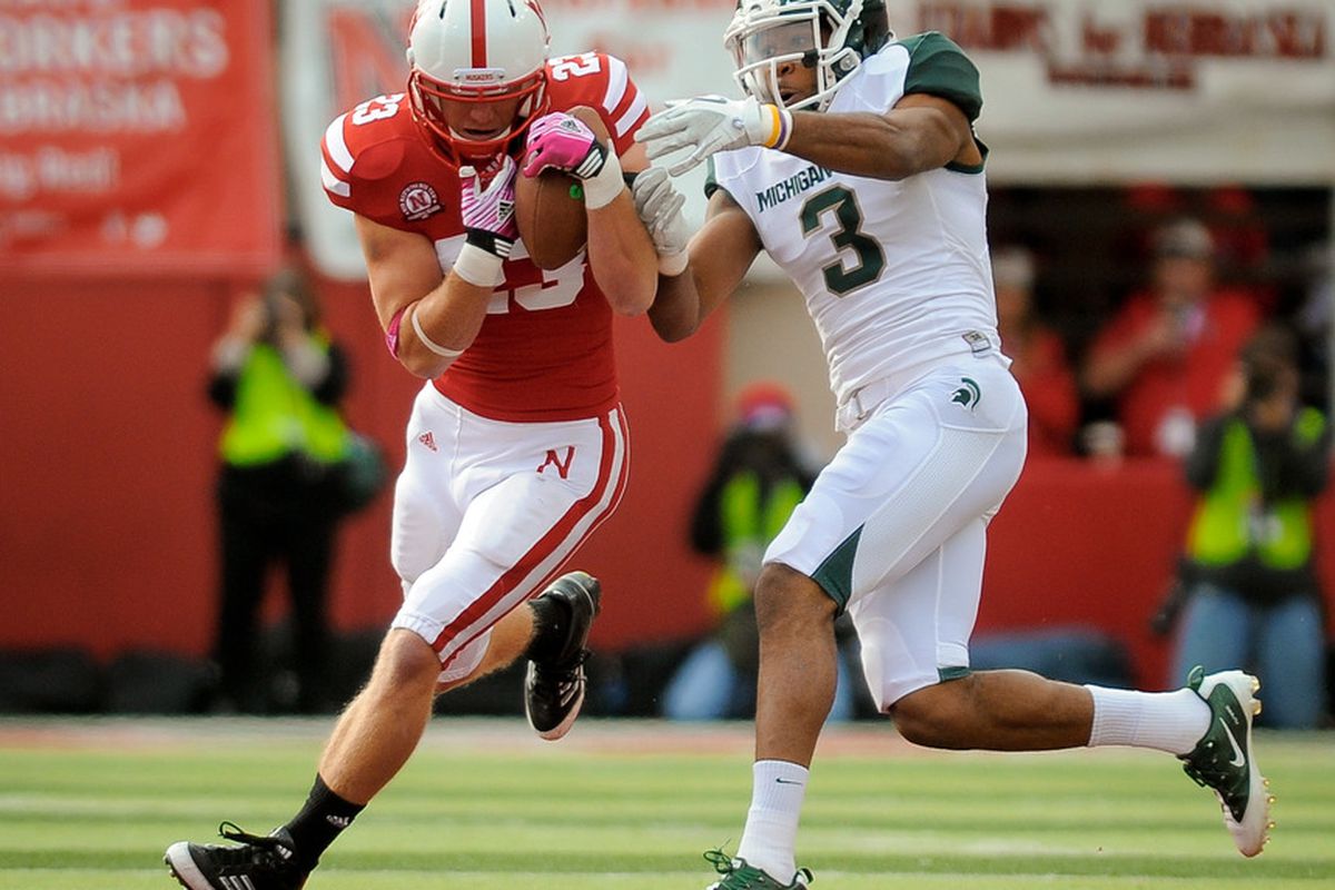 Oddsmakers don't believe that the Huskers can pick off Michigan State this season.(Photo by Eric Francis/Getty Images)
