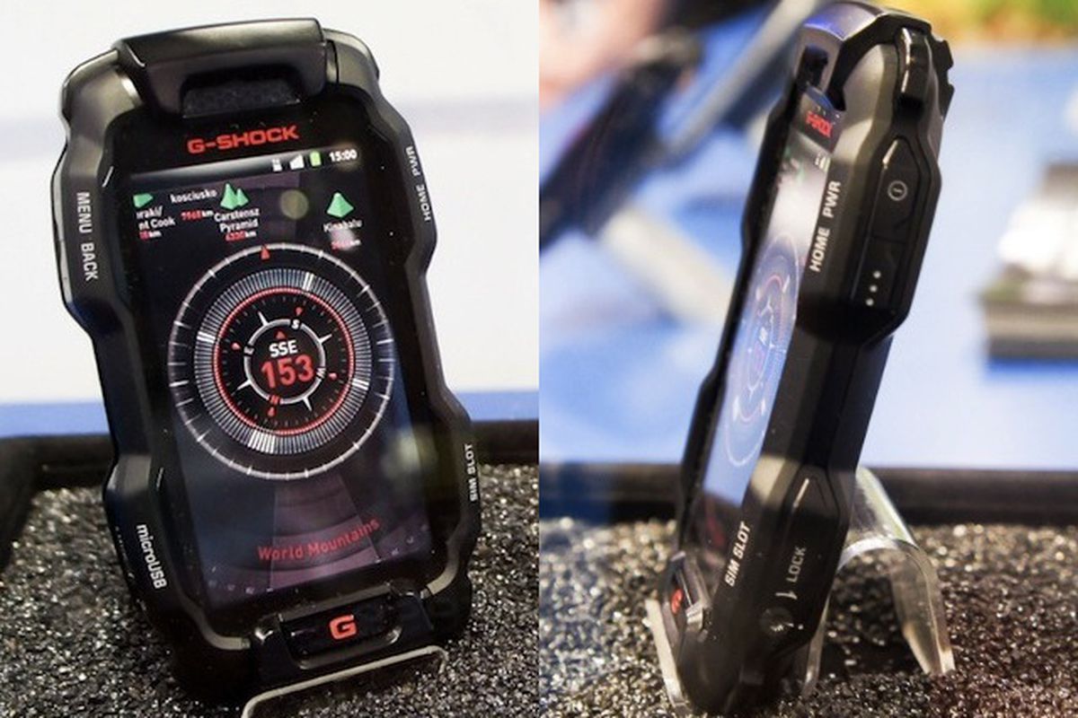 casio g-shock rugged smartphone concept resists falls, water, and weight - the verge