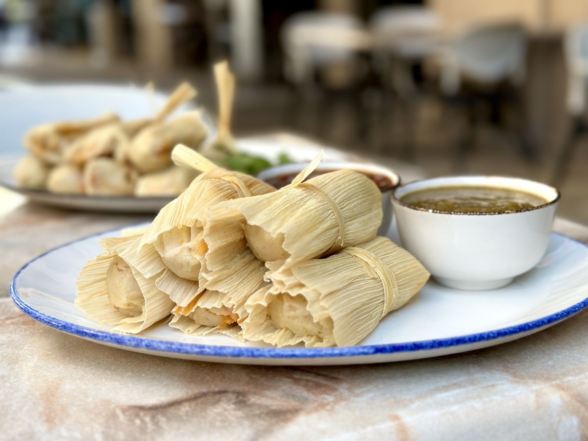 A platter of tamales