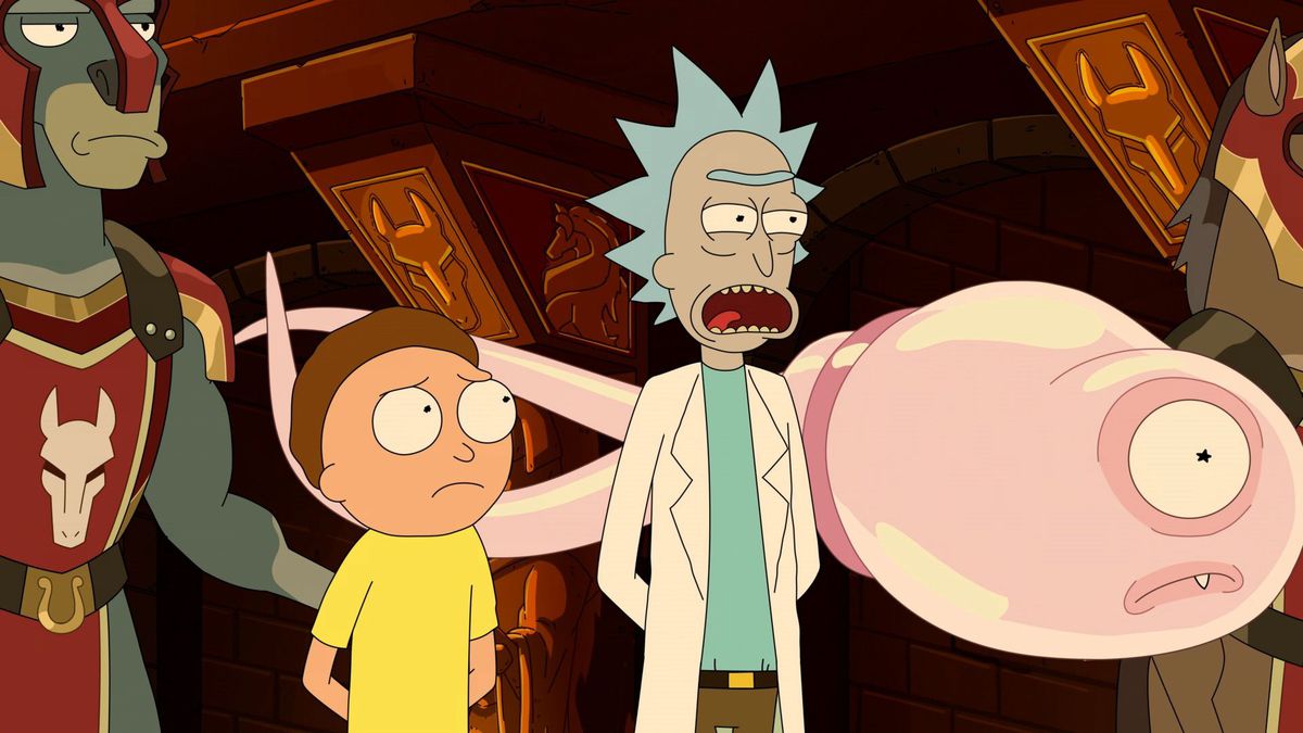 Rick &amp; Morty and an eye blob monster