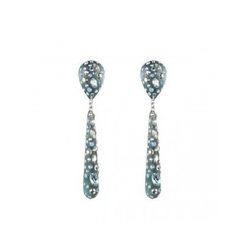 <a href="http://www.alexisbittar.com/sale-150/dbl-teardrop-dangle-clip-lx39e023.html">Large Crystal Dusted Earrings</a>, $112.50 (was $125) 