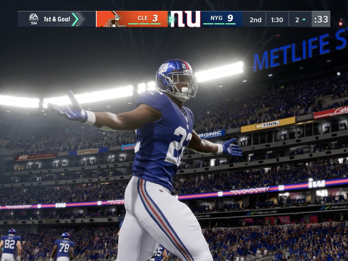 Cleveland Browns New York Giants Madden 21 Simulation - Big Blue View