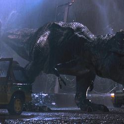 A scene from "Jurassic Park in 3D."