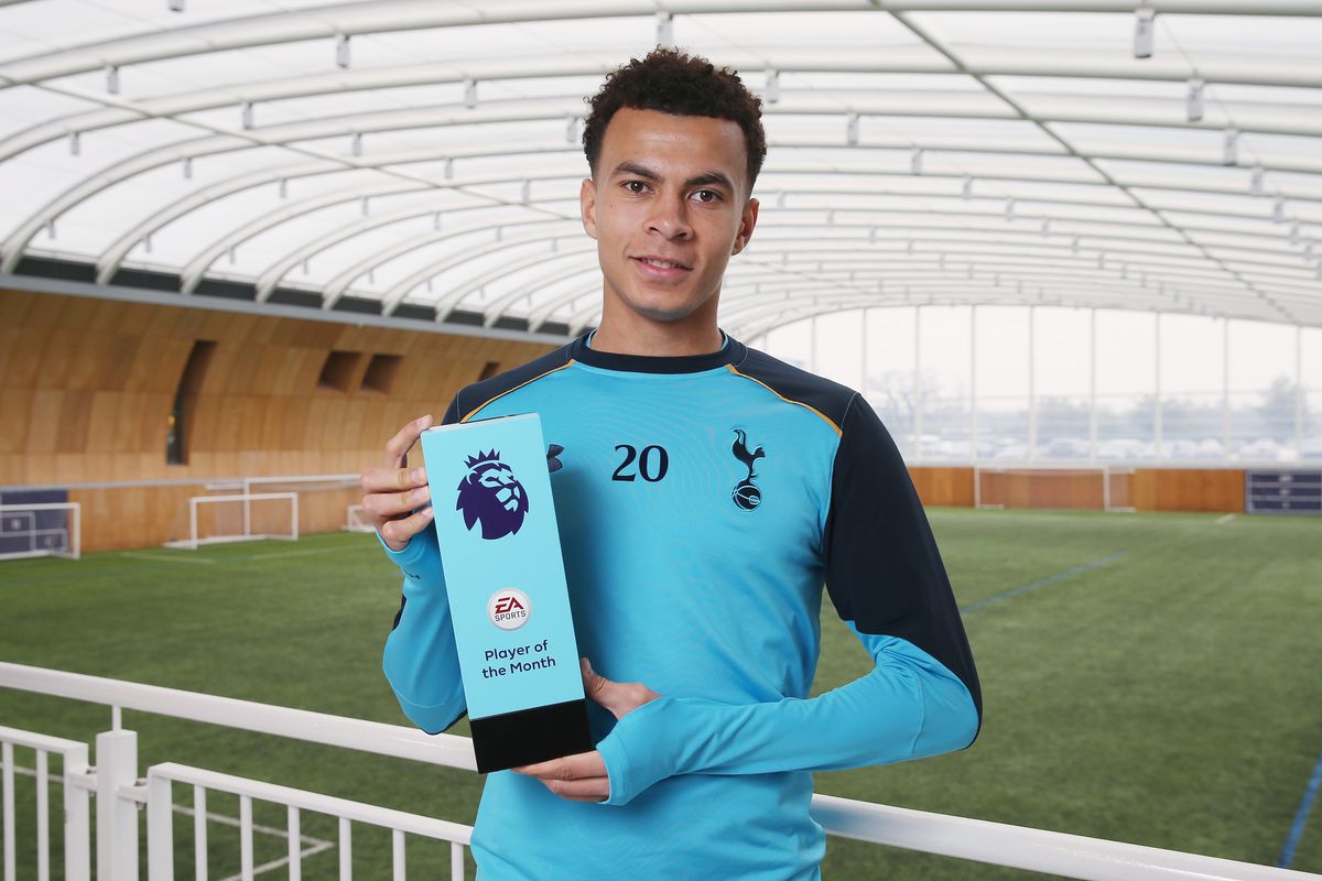 Dele Alli Receives the Premier League Player of the Month Award