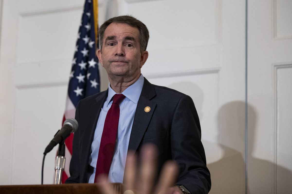 Virginia Gov. Ralph Northam holds a press conference to discuss a recently-surfaced racist yearbook photo in February 2019.