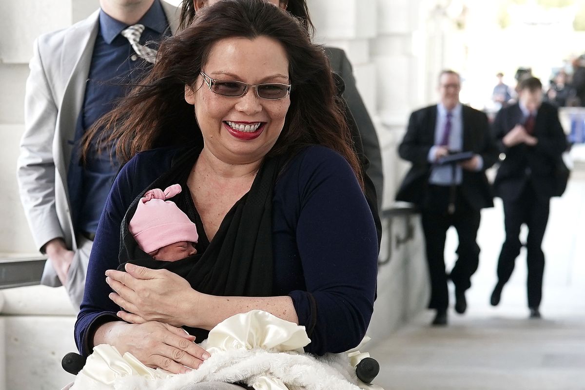 Sen. Tammy Duckworth Brings New Baby To Work After New Senate Law Passes