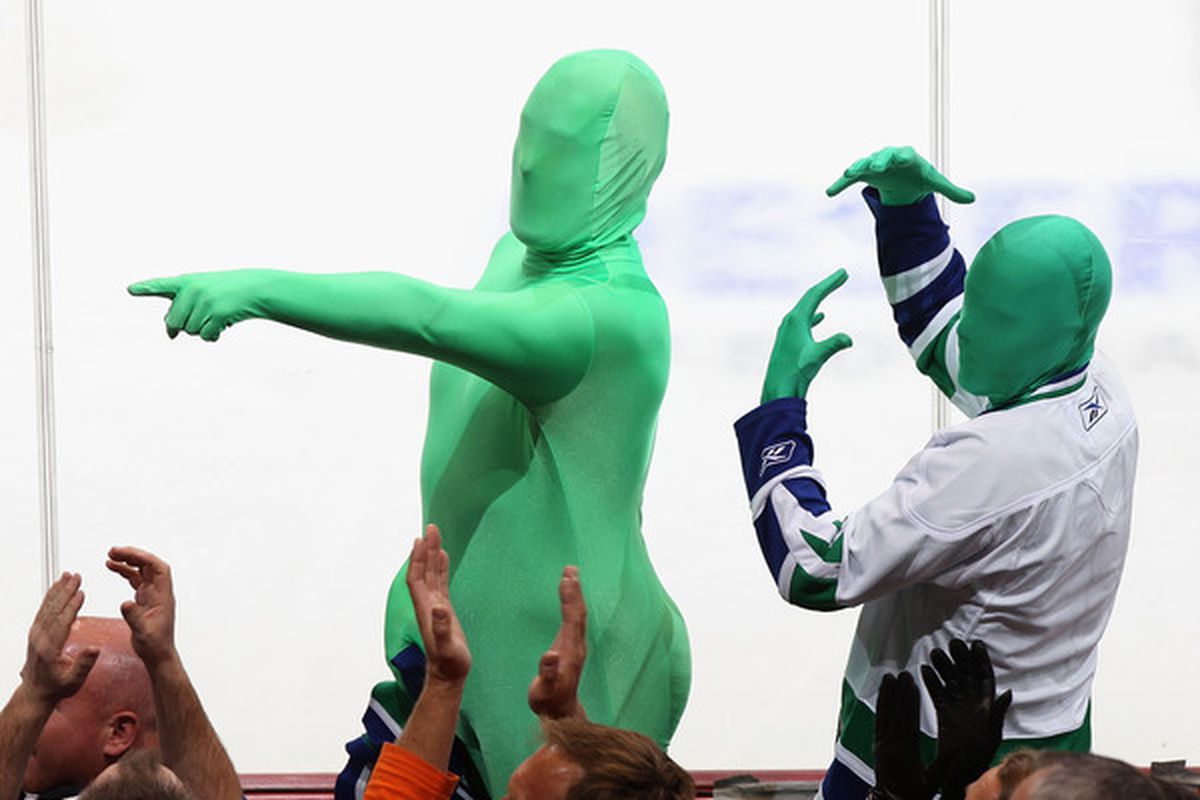 The Green Men unfortunately appeared to enjoy their time in Glendale last night.