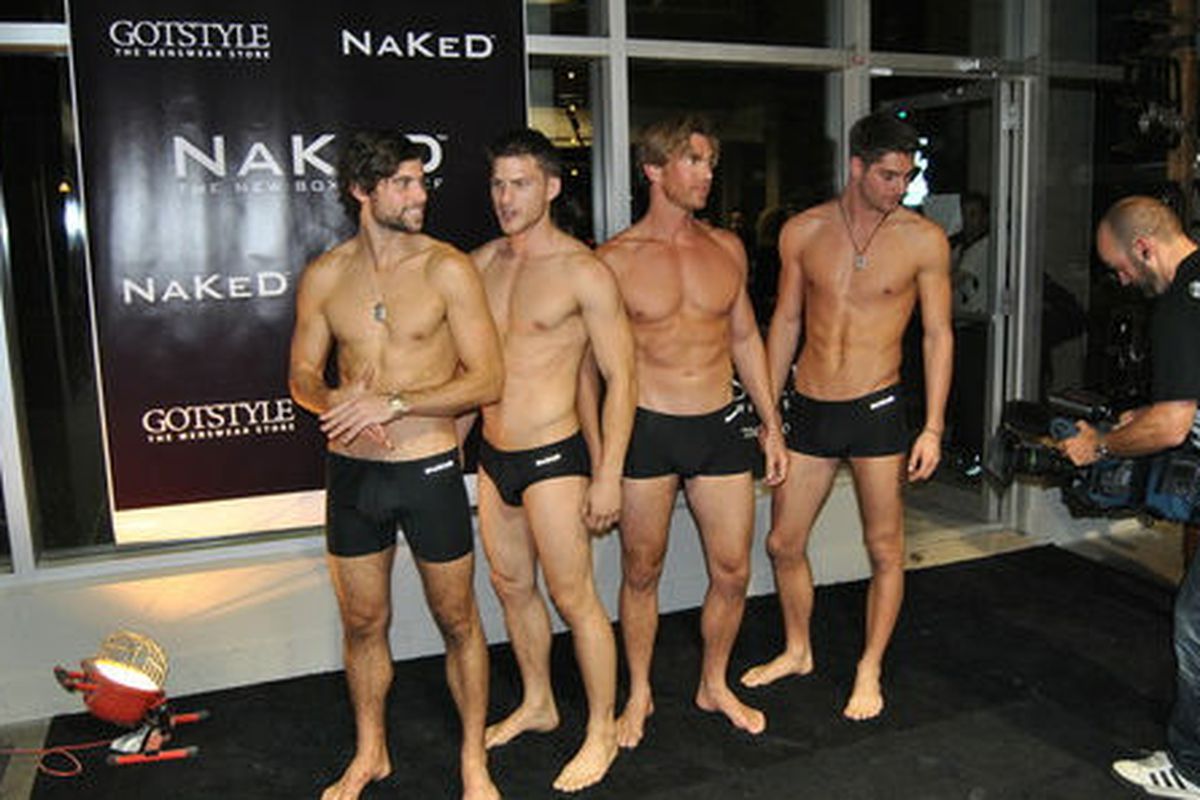 Models modeling Naked boxers, boxer briefs and briefs. Photo via <a href="http://nakedboxerbrief.com/">Naked</a>.