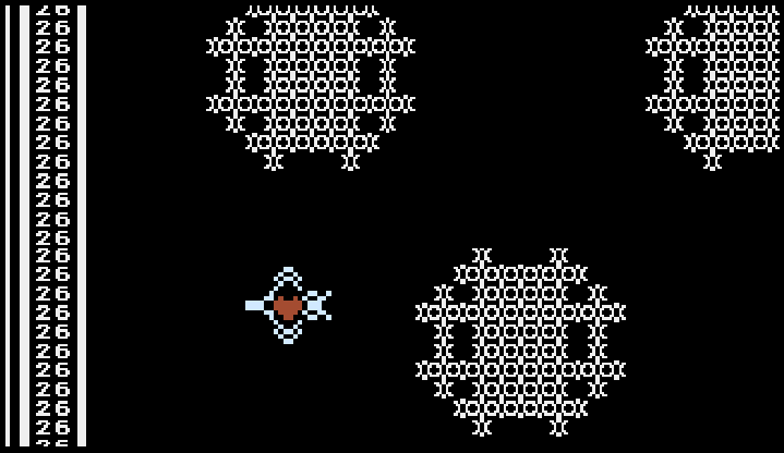 A look at Alien Garden, an early non-violent game, compromised of simple shapes