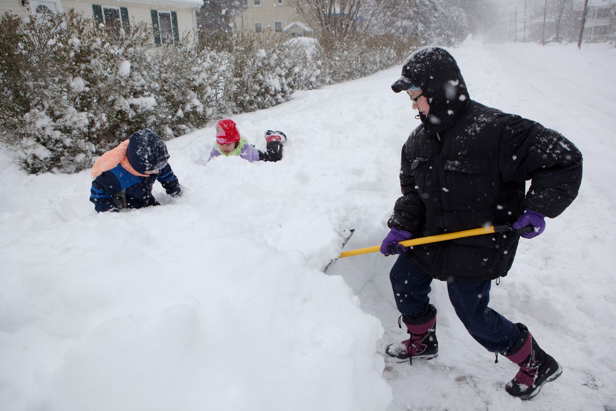 Use your knees and not your back when shoveling. Or is it the other way around?
