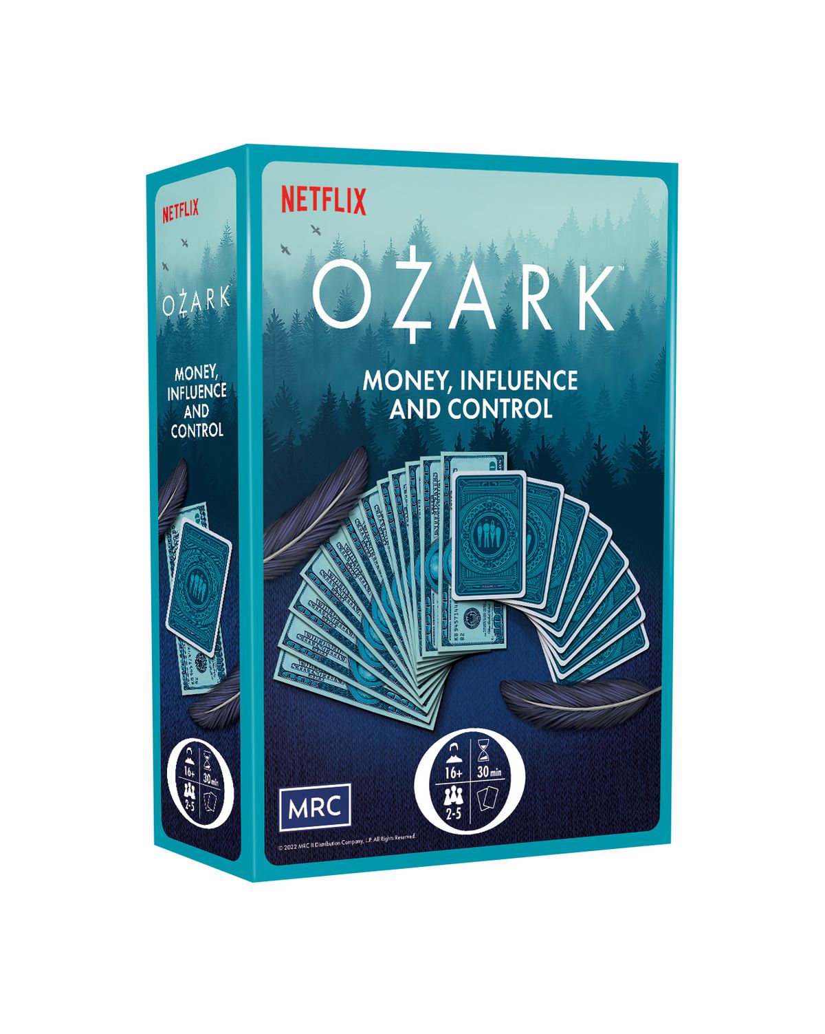 The box for Netflix and Asmodee’s Ozark card game
