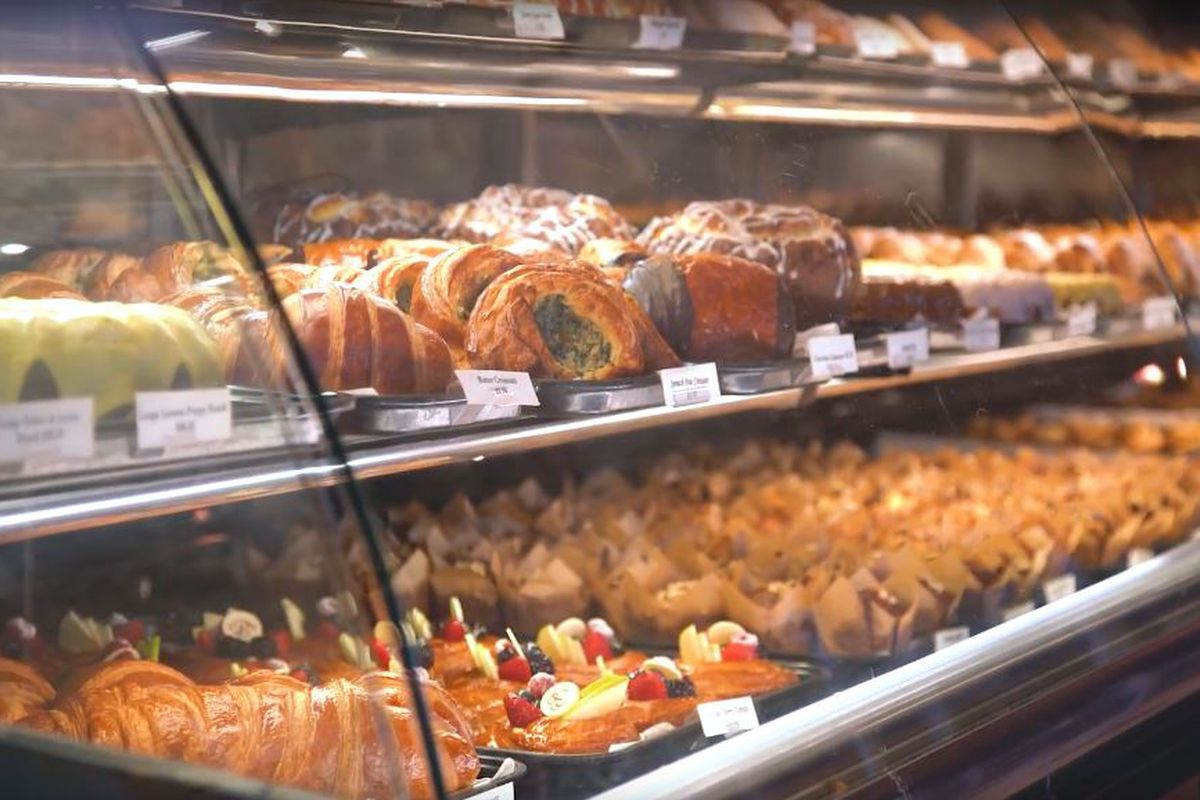 Porto’s Bakery pastry case.