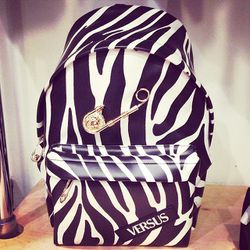 Versus Versace zebra backpack, $495.