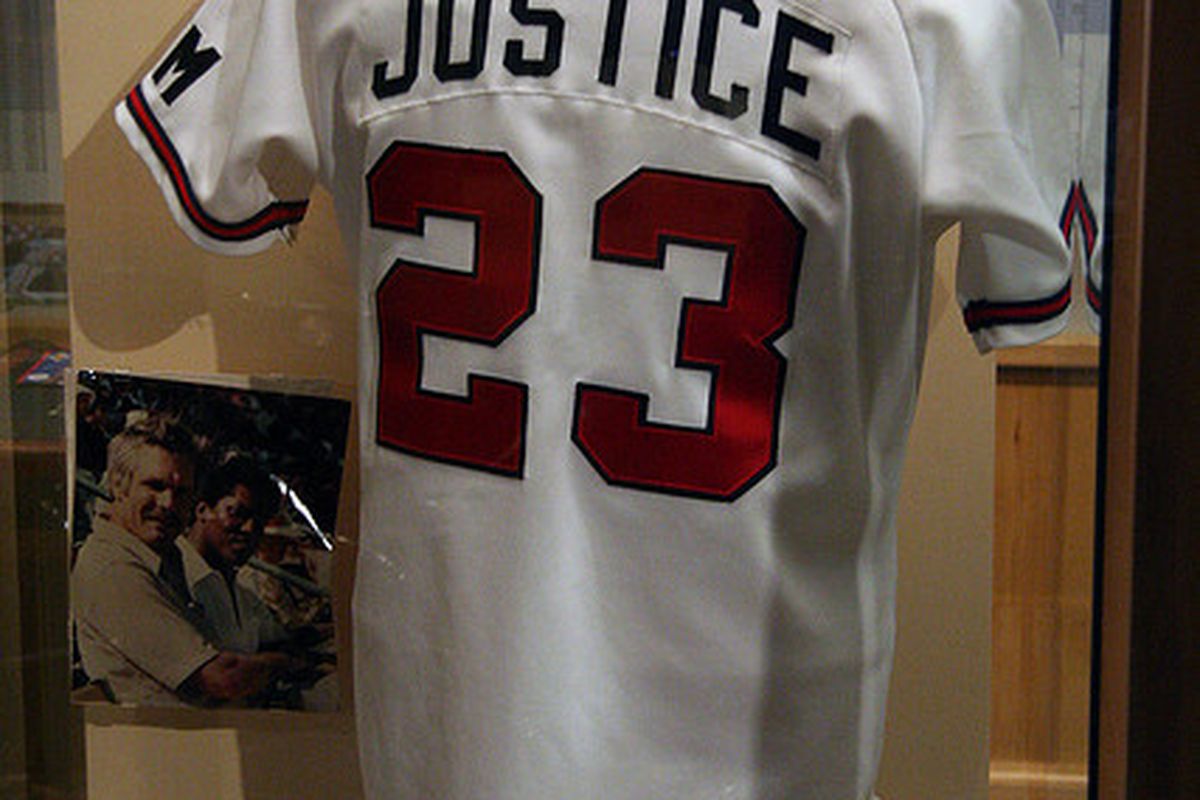 Was David Justice Bobby Cox's best right fielder? Image via pvsbond on flickr<a href="http://www.flickr.com/photos/pvsbond/4054027791/">pvsbond</a>.