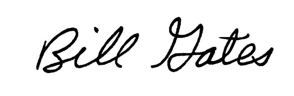 bill gates signature