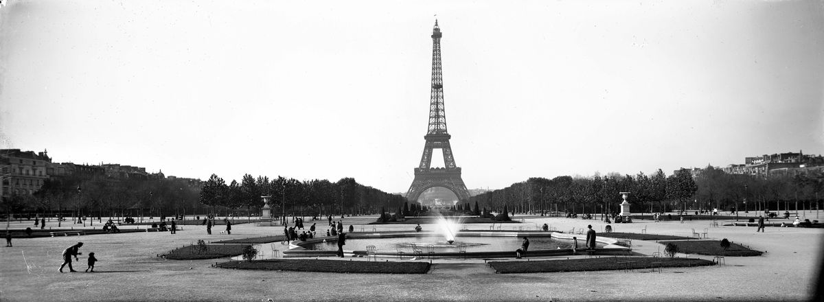 The Eiffel Tower in 1900, 11 years after its debut.